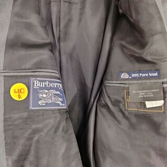Burberrys' Jacobson's Jacket Mens 40R Gray 100% Wool USA Made Sports Coat Blazer - Picture 6 of 11
